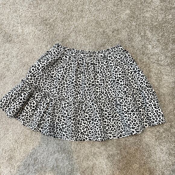 Seed Teen 16 animal print ruffle linen blend skirt SK 2783 - Picture 5 of 9